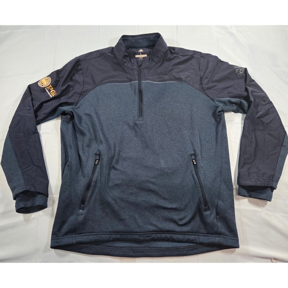 Adidas Golf Mens L Navy Blue PGA Tennessee Section 1/4 Zip Pullover DN3406
